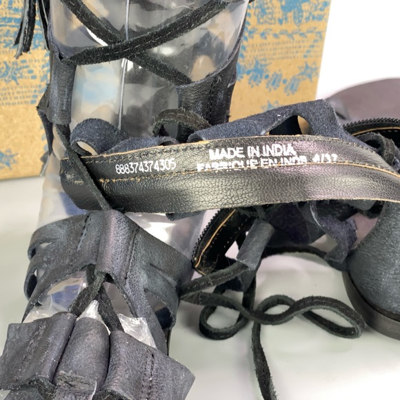 Free People Mesa Verde Leather Gladiator Sandals - Picture 4 of 7